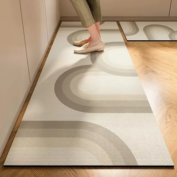 Tapete Longo Decorativo para Cozinha – Absorvente, Antiderrapante e Elegante